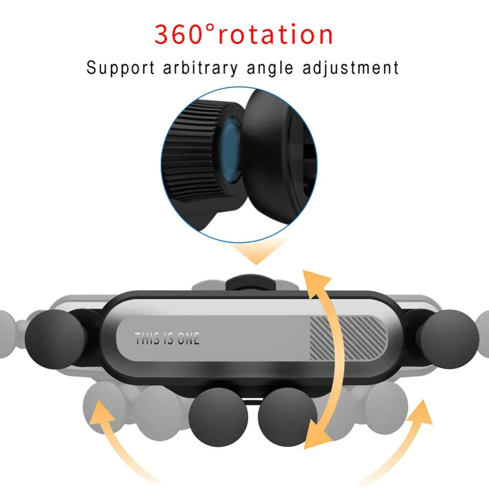 Гравитационный Автомобильный держатель для телефона в держатель на вентиляционное отверстие автомобиля держатели для iphone X Xs Max samsung S9 для Xiaomi huawei Автомобильный держатель для мобильного телефона
