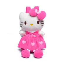 Adorável kity Pelúcia Mochilas Para Meninas Dolls & Toys Stuffed Crianças Sacos de Escola Do Bebê Mochila Crianças Sacos 4 cores