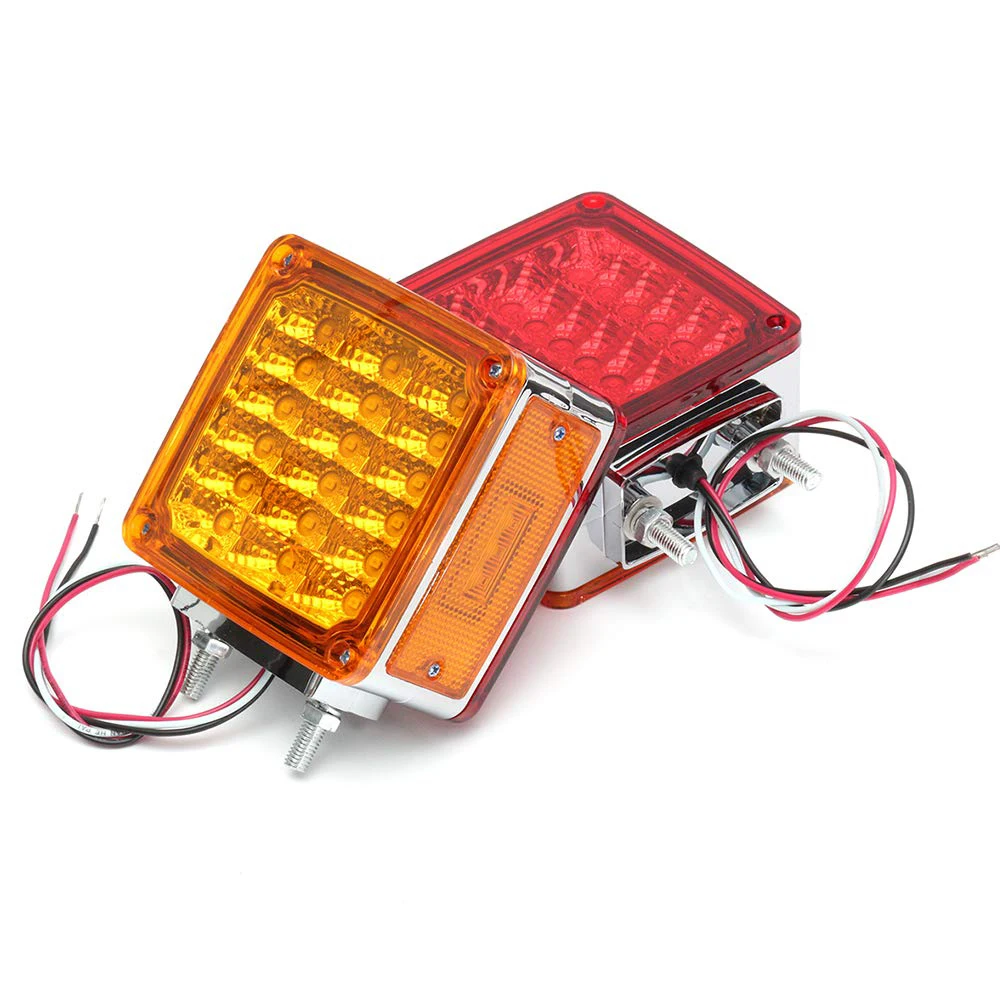 Cascaleca 1 пара 39LED квадратная двойная сторона шпилька крепление сигнал поворота в