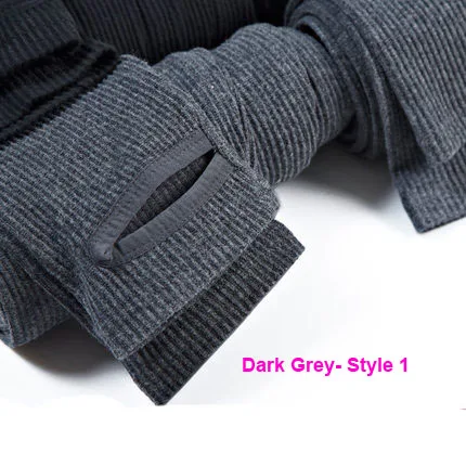 Rylanguage для женщин осень зима сплошной цвет простые хлопковые леггинсы высокое качество ткань классические леггинсы для девочек - Цвет: Dark-Grey-Style 1
