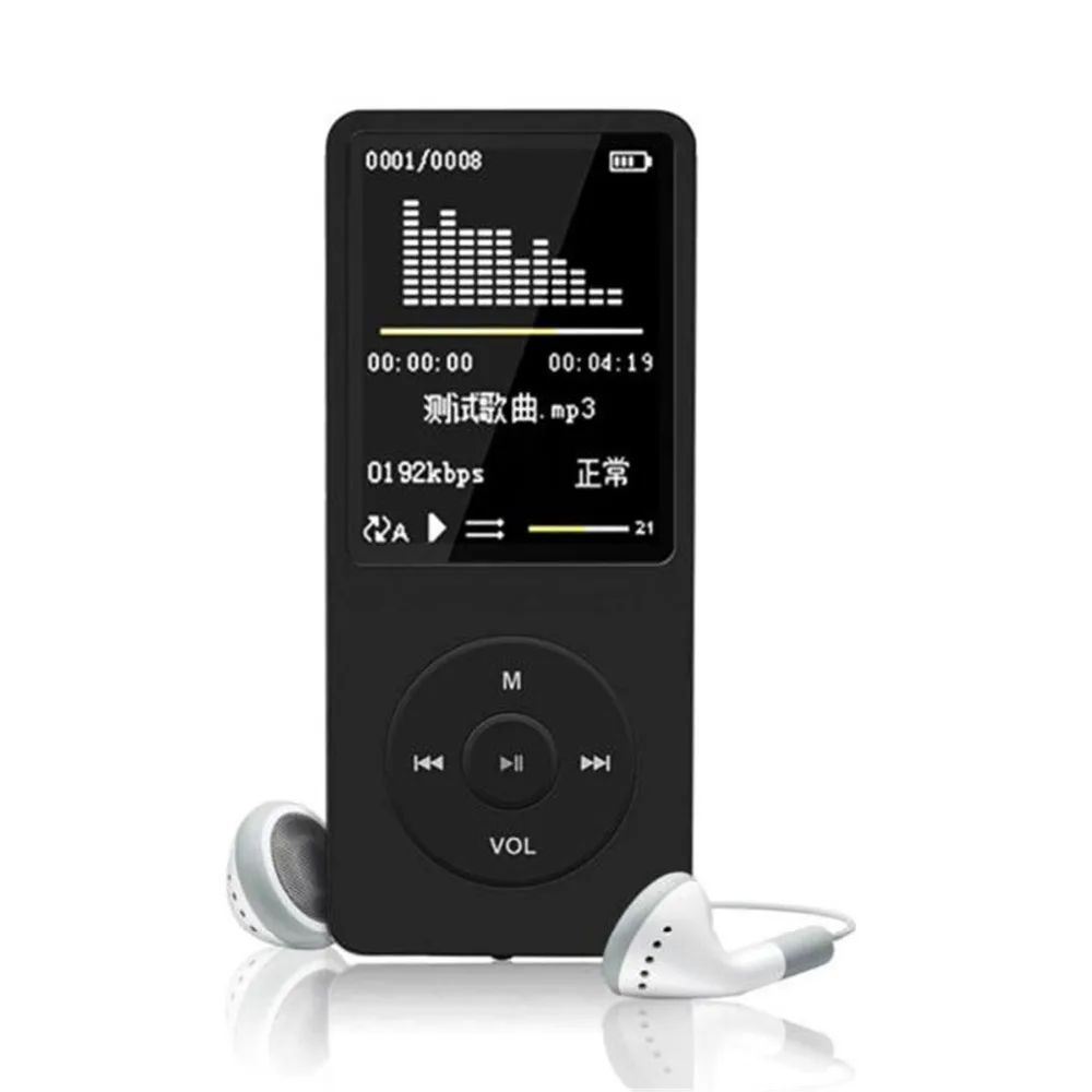 Mosunx Hifi 8 ГБ 70 часов воспроизведения MP4 без потерь звук плеера FM радио Регистраторы карты памяти моды цифровой музыки плеер