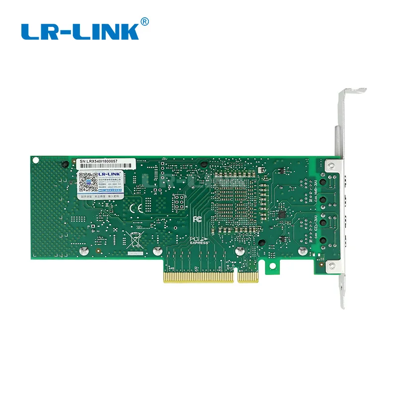 LR-LINK 9802BT 10 Гб Ethernet серверный адаптер двухпортовый PCI-E Сетевая карта Lan контроллер NIC Intel X540-T2 совместимый