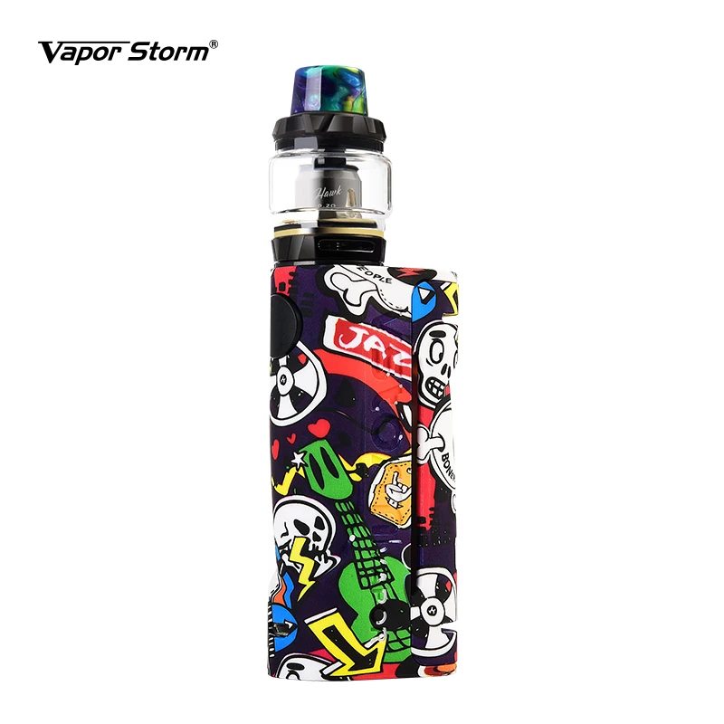 Бокс мод для электронных сигарет Vape Vapor Storm ECO Max 90 Вт граффити Цвет режим обхода 510