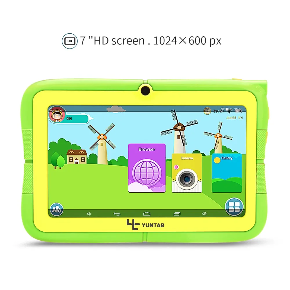 YUNTAB 7 inch четыре цвета Q88R Ивава Дети tablet PC, программное обеспечение для родительского контроля и Ивава дети планшет с chic Стенд случае