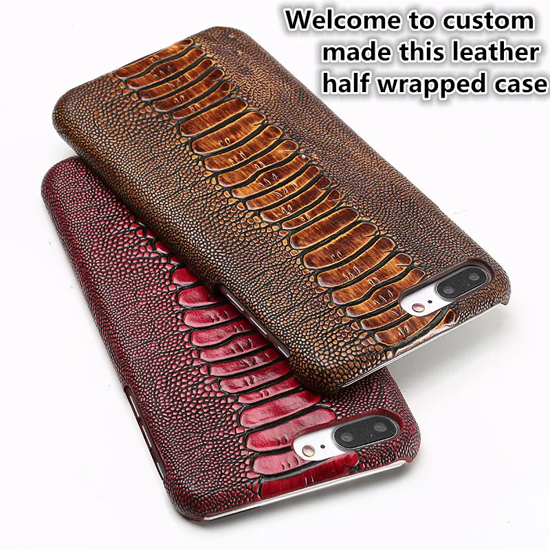 CH15 Genuine Leather Half Wrapped Case for font b OnePlus b font font b 7 b
