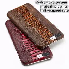CH15 Genuine Leather Half Wrapped Case for OnePlus 7 Pro(6.67′) Phone Case For OnePlus 7 Pro Hard Leather Case Free Shipping