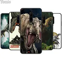 cartoon Dinosaur Open Mouth Black Case for Oneplus 7 7 Pro 6 6T 5T Silicone Phone Case for Oneplus 7 7Pro Soft TPU Cover Shell