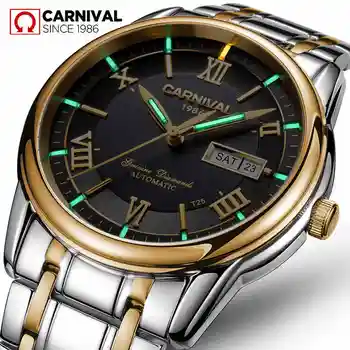 

T25 tritium gas luminous Automatic Self-Wind Men Business Casual Watches Sapphire mirror Stainless steel strap Mechanical Wrist