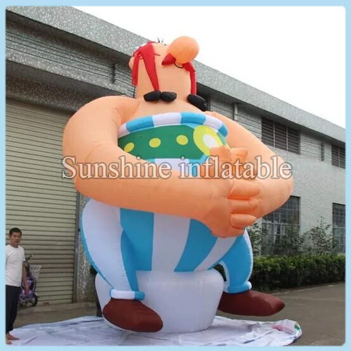 

Giant inflatable Asterix Obelix cartoon for decoration