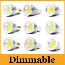 Диммируемый супер яркий COB Led 5 Вт 7 Вт 9 Вт лампы светильник 60 Угол E27 GU10 E14 MR16 Светодиодный точечный светильник s Теплый/чистый/холодный белый 110-240 в 12 В