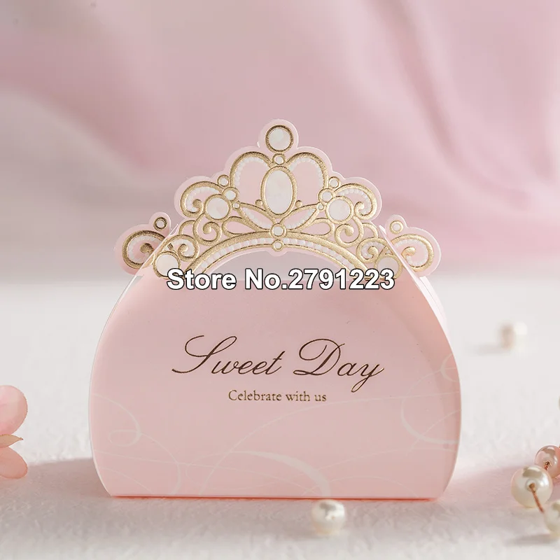 100pcs/lot European style Pink Blue Red Elegant Wedding box Candy Box gift wedding favour boxes | Дом и сад