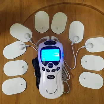 

DHL Freeshipping 30pcs white Dual input Slimming massager,Digital therapy massager TENS body massager with retail package