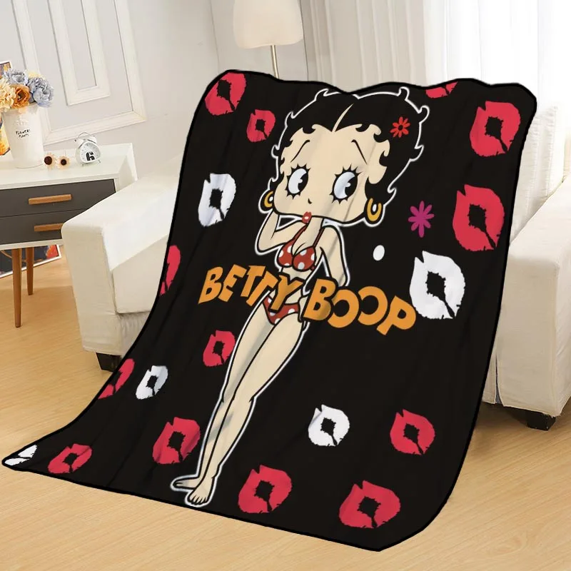 Одеяла на заказ изготовленные на заказ одеяла Betty Boop мягкие TR DIY ваше изображение дропшиппинг пледы путешествия одеяло - Цвет: Blanket 3