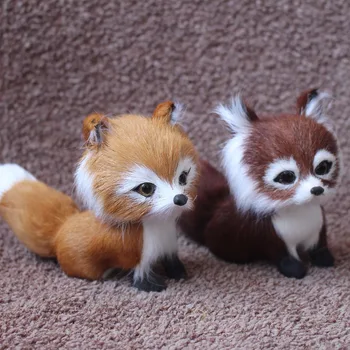 

Cute Simulation Fox Animal Home Decoration Teaching Props Children Gift Toy Simulation Fox
