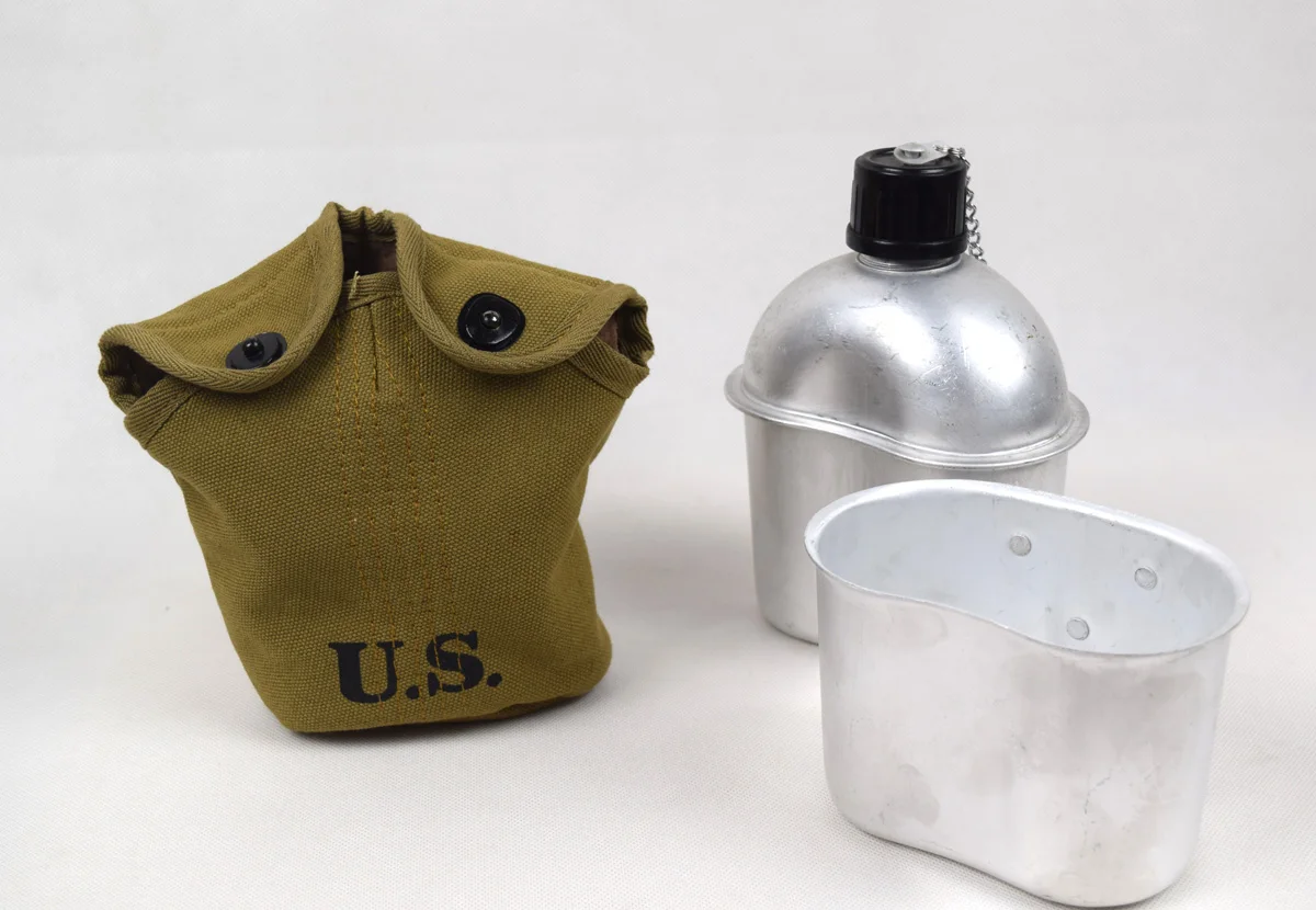 Реплика WWII армии США GI M1910 столовая и крышка 0.8L|Сумки для пикника| |
