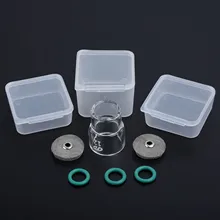 10 шт. TIG сварочный фонарь короткие газа объектив#12 чашка из пирексного стекла комплект для WP-17/18/26