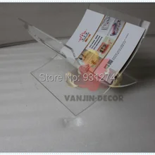 Складные брендовые короткие X акриловые стойки для журналов A4 каталог полка для офиса настольные канцелярские принадлежности органайзер для хранения на полке держатель для книг