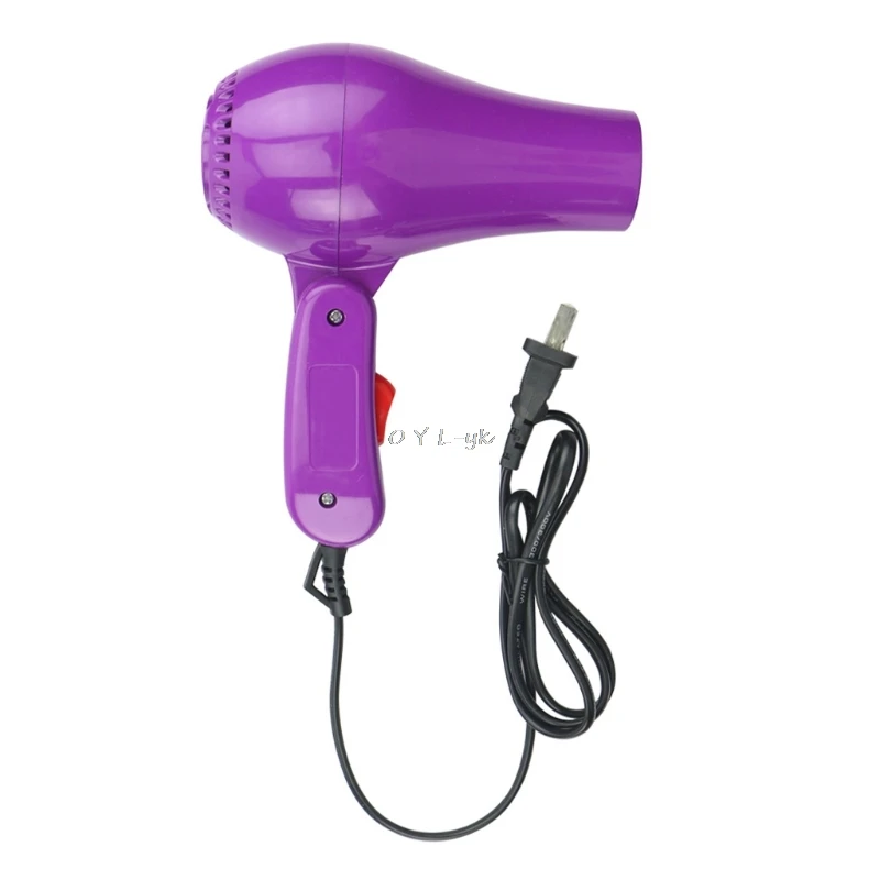 AC 220V Hair Blow Dryer 850W Travel Hair Dryer Compact Blower Foldable Portable