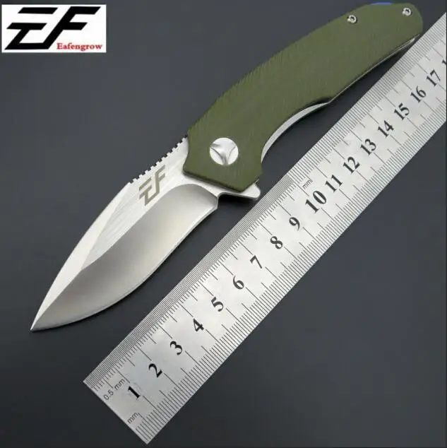 Eafengrow EF80 D2 стальной G10 ручной EDC нож шариковый подшипник для выживания на открытом