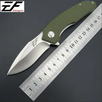 

Eafengrow EF80 D2 Steel G10 handle EDC Knife Ball Bearing Outdoor Survival Hunting Utility Military Multi Cutting Tool Top Knife