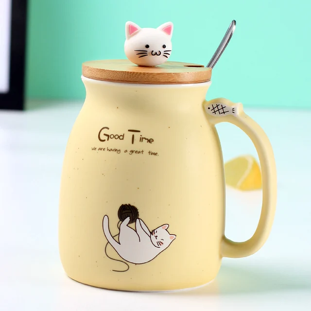 Couvercle de tasse chat en silicone – Chatmoureux