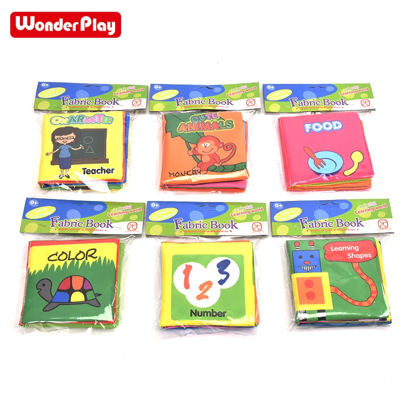 

Intelligence Development Baby Cloth Book Soft Infant Toys Fabric Book Educational Learning Toys Touch & Feel Activity