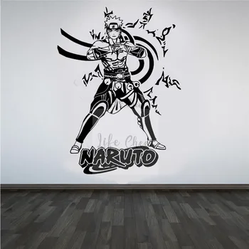 

Naruto Anime Manga Wall Decal Boys Room Decoraiton Cartoon Character Naruto Vinyl Wall Sticker Kids Room Wall Poster Gift AC030