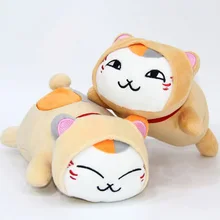 1 шт. Очаровательная 21 см фигуры аниме «тетрадь дружбы Нацумэ» плюшевая игрушка-подушка мультяшный ньянко сенсея мягкая кошка мягкая детская игрушка для сна подарок куклы