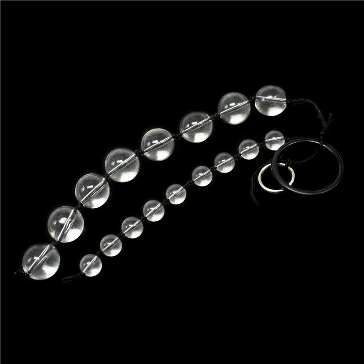 hh008 Beaded Sensual Glass buttplugs (3)