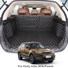 For Geely Atlas Low/High Mach2018 2019 Car Boot Mat Rear Trunk Liner Cargo Floor Carpet Tray Protector Accessories Mats cargo liner trunk mats for mitsubishi asx pajero outlander pajero sport lancer ex boot liner rear trunk cargo mats tray carpet