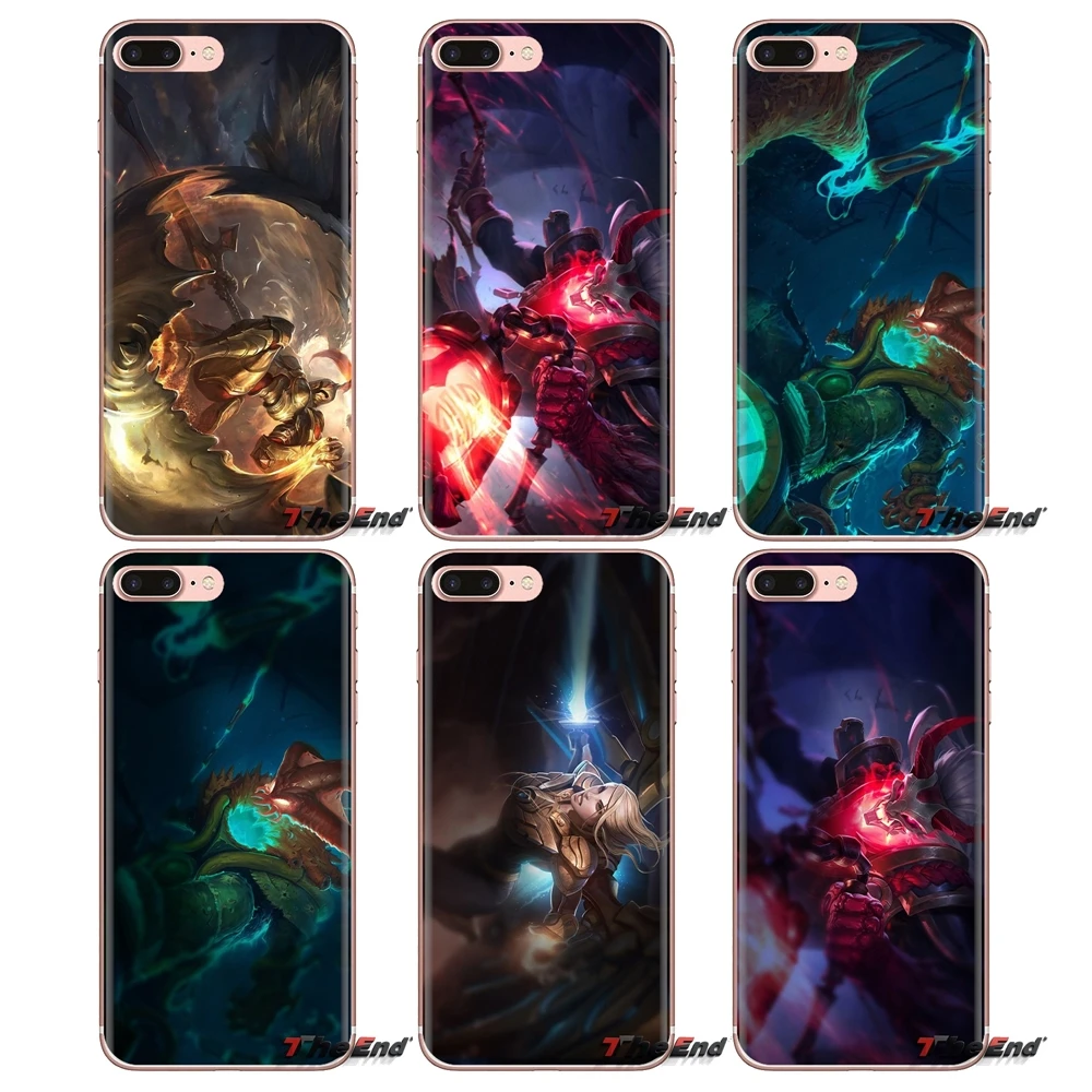 

For Samsung Galaxy S3 S4 S5 Mini S6 S7 Edge S8 S9 S10 Plus Note 3 4 5 8 9 Silicone Phone Bag Case Kayle Thresh league of legends