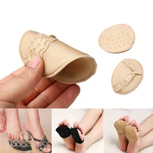 1/2/5 пар Для женщин стопы невидимые стельки обувь на высоком каблуке/противоскользящая половина двор колодки Нескользящие T-Форма подушки обувные колодки