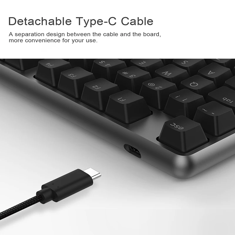 Xiaomi Yuemi Pro MK02 Проводная игровая механическая клавиатура с вишневым красным