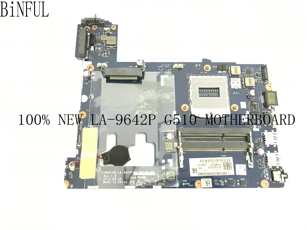 BiNFUL супер 100% новый товар VIWGQ/GS LA 9642P материнская плата для ноутбука LENOVO G510 ПК