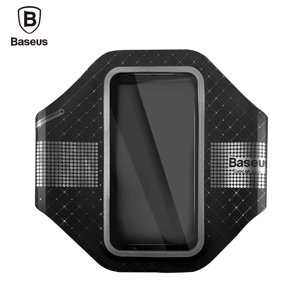 Original Waterproof Baseus Sports Gym Running Pouch Armband Arm Case TPU Transparent Touch Cover Exercise Holder for Phone 4.7 | Мобильные