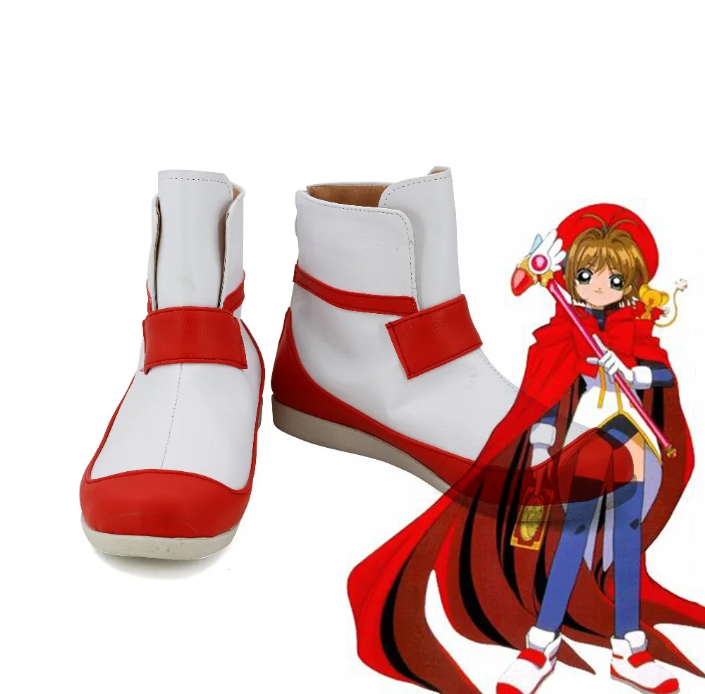 Card Captor Boots Cosplay KINOMOTO SAKURA Anime Shoes | Тематическая одежда и униформа