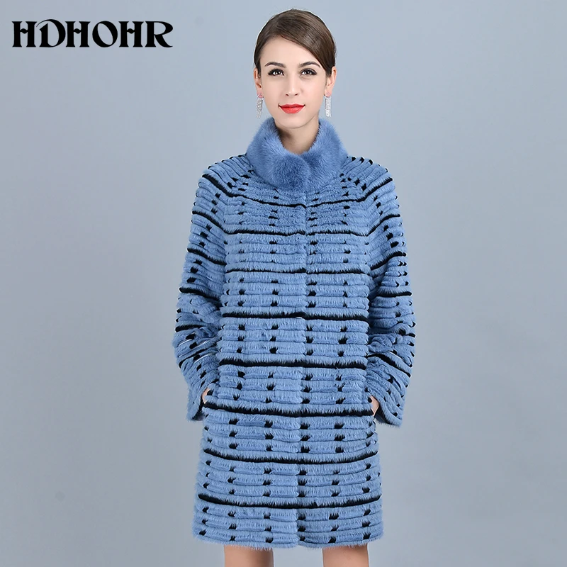 HDHOHR 2018 New Real Fur Coat Women Natural Mink Fur Coats With Wave Point Genuine Leather Three Color Fashion Fur Lady Jacket HDHOHR 2018 New Real Fur Coat Women Natural Mink Fur Coats With Wave Point Genuine Leather Three Color Fashion Fur Lady Jacket