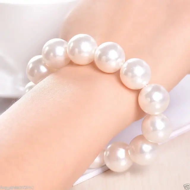 Whole Price 16new 14mm Genuine White Mother Of Pearl Whole Price 16new 14mm Genuine White Mother Of Pearl Bracelet Women Jewelry
