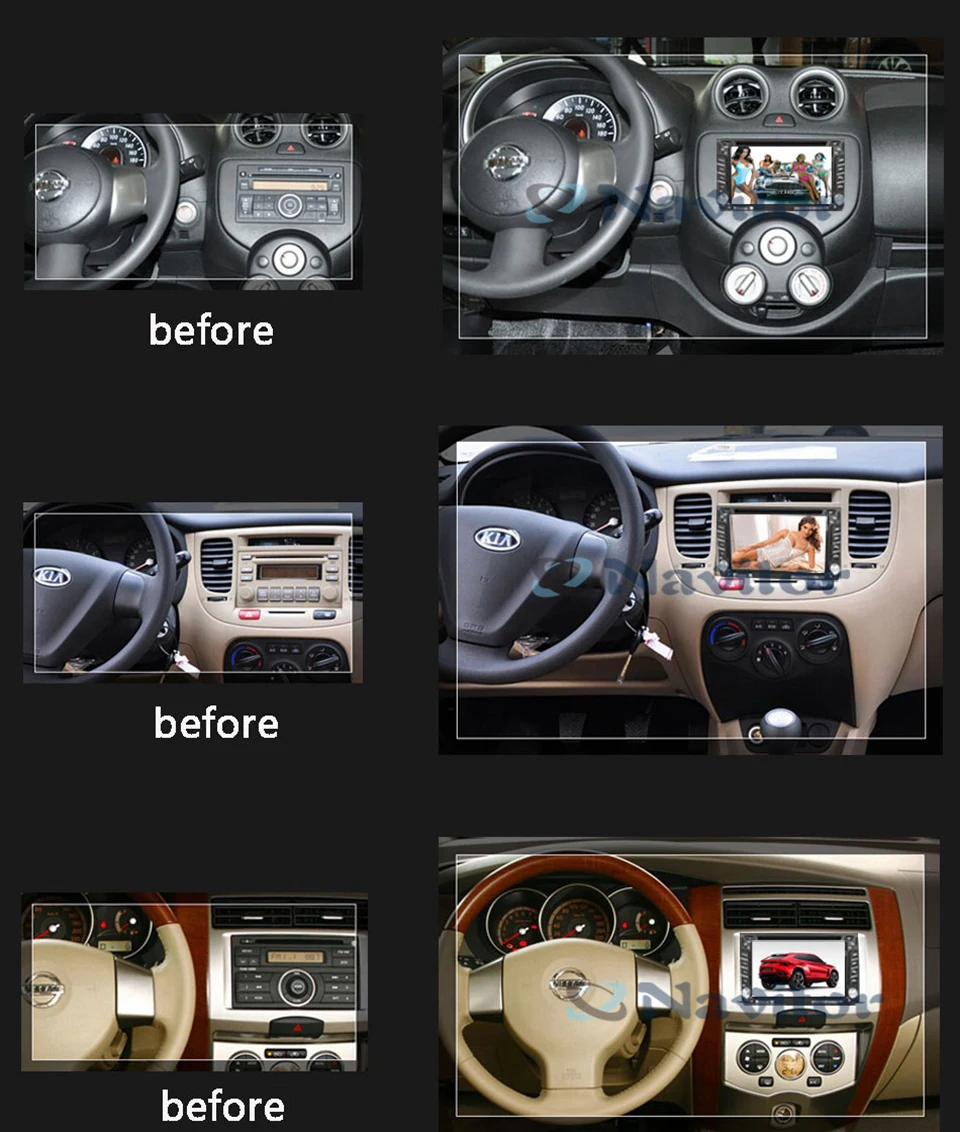 Best 6.2" 2 Din  universal Car dvd Player gps navigaton for Nissan/Hyundai Elantra/Sonata/Santa Fe/Verna/Tucson/Accent/I20 31