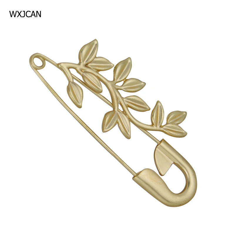 WXJCAN, Модные металлические цветы, брошь на булавке, безопасная брошь, большая женская Винтажная Брошь для женщин, декоративные булавки, размер 85*35 мм