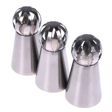 3 шт. Сфера русский глазировки насадка для пирожных крем для украшения выпечки советы чашечка для печенья Инструменты для тортов с 1 шт. кондитеская муфта