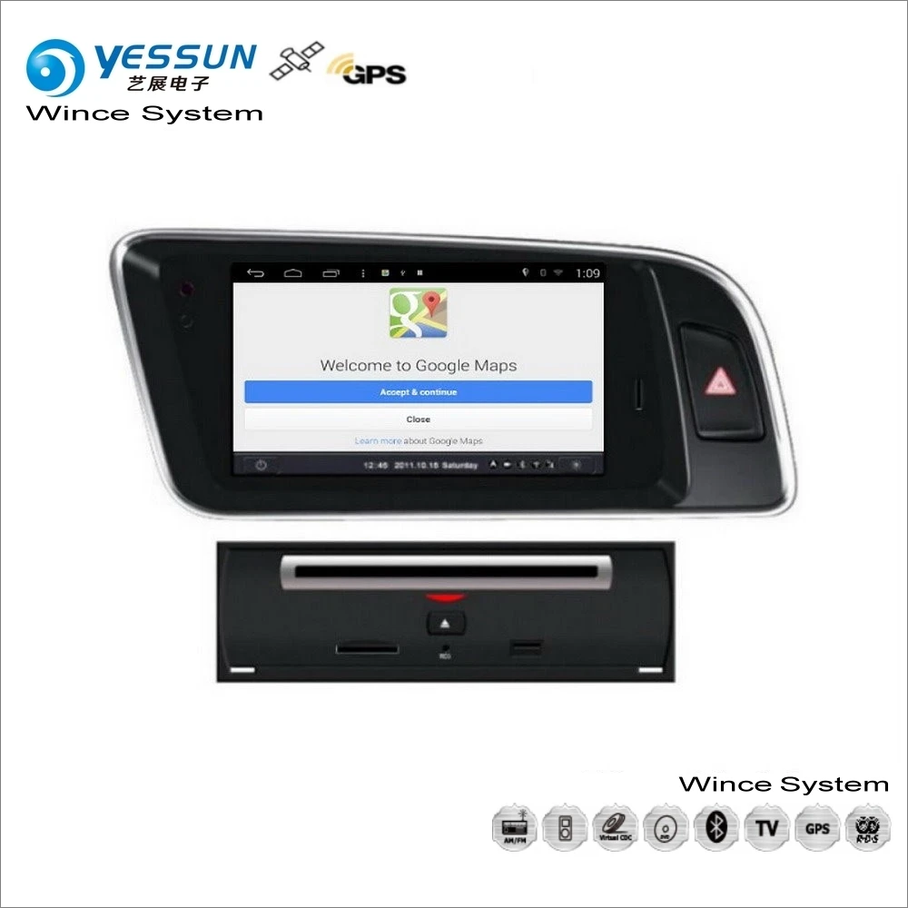 Excellent YESSUN For Audi Q5 2009~2013 - Car Wince Multimedia Radio CD DVD Player GPS Navi Map Navigation Audio Video Stereo System 3
