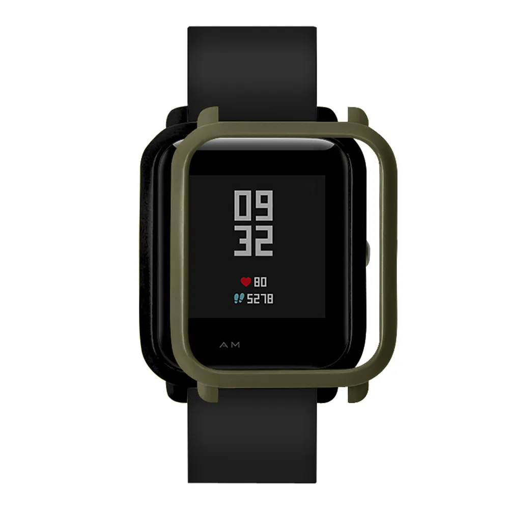 Защитный чехол для Xiaomi Huami Amazfit Bip Youth Smart Watch PC Shell для Amazfit Bip Watch Frame защитный чехол для бизнеса - Цвет: Фиолетовый