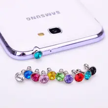 10 шт. Хрустальный Противопыльный колпачок разъем для наушников Пробка для мобильного телефона