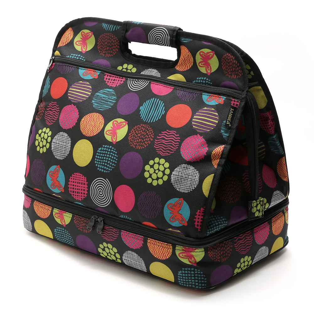 SANNE 10L Tote Новая модная двухслойная Термосумка для пиццы теплоизолированная сумка