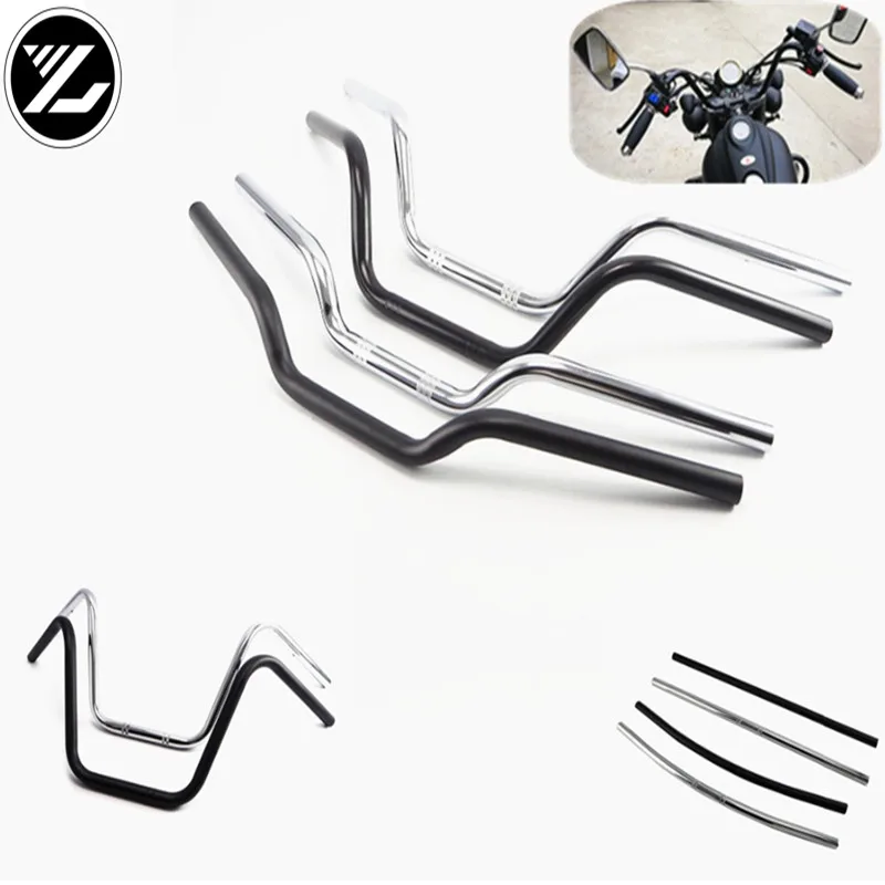 Мотоциклетный руль Z Bar для Suzuki Street Road Cruiser Harley 883 1200 Touring Yamaha Kawasaki Triumph | Автомобили и