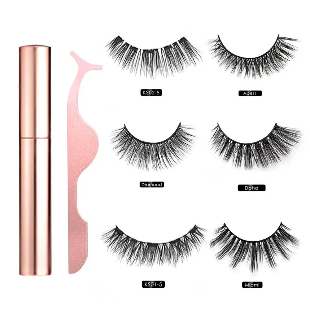 Magnetic Eyeliner Liquid Magnet False Eyelash Kit Reusable Natural Look False Lashes Magnetic Eyeliner Liquid Magnet False Eyelash Kit Reusable Natural Look False Lashes