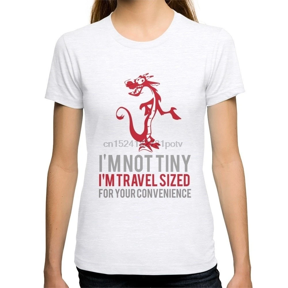 

Women's T Shirt I'm Travel Sized For Your Convenience... Mulan Fitted Tee