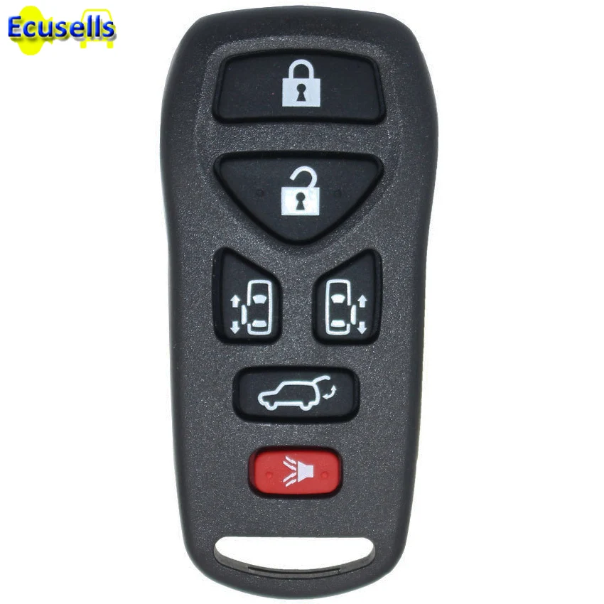 

New 5+1 buttons For Nissan Quest 2004 -2010 keyless Entry Remote key SHELL CASE 6 Buttons + PAD