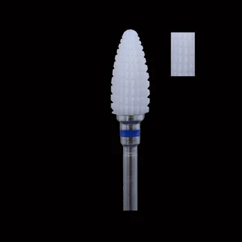 

Bullet Shape- White Zirconia Ceramic Dental Lab Burs - Spiral Cut